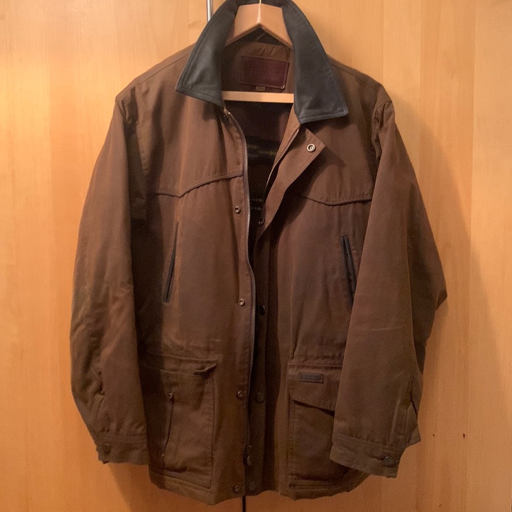 Outback Trading Company Oilskin and Leather Jacket